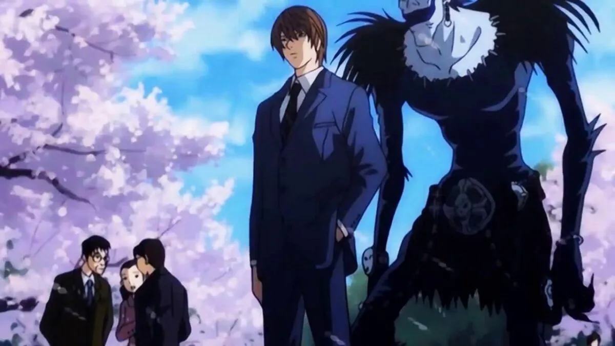 Момент из трейлера аниме Тетрадь смерти